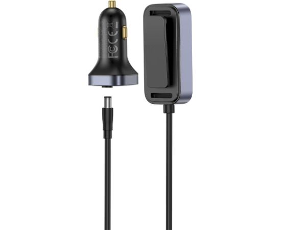 Baseus BackseatPal L1 Auto lādētājs 110W 3 x USB-A + 3 x USB-C ar 1,5 m pagarinātāju / melna Telefonu lādētāji 12v Automašīnām