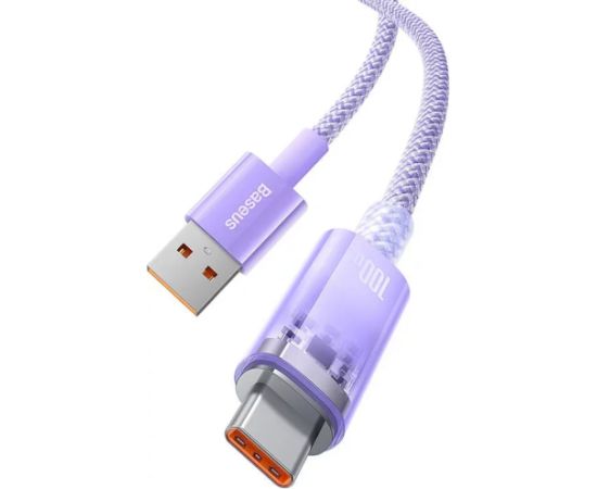 Baseus Кабель USB - USB-C 6A 1m / фиолетовый Дата USB-кабели
