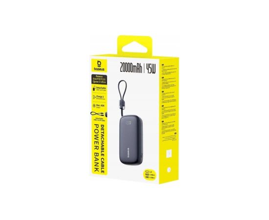 Baseus EnerFill FC21 Qpow 3 Ultra Pārnēsājamā baterija 20000 mAh 22.5W / melns Power Banks