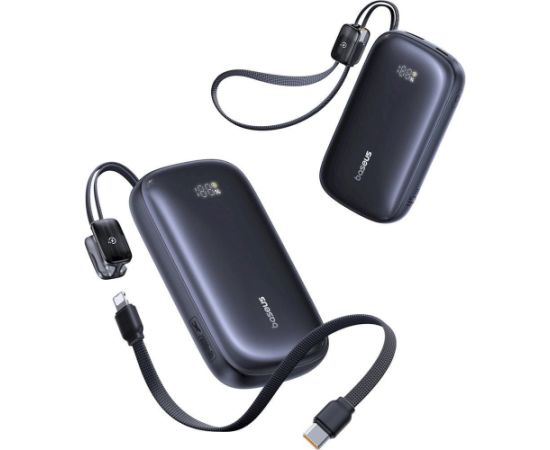 Baseus EnerFill FC21 Qpow 3 Ultra Pārnēsājamā baterija 20000 mAh 22.5W / melns Power Banks