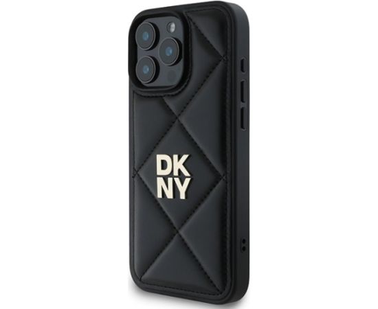 DKNY Quilted Stack Logo Защитный Чехол для Apple iPhone 16 Pro Max Чехлы - альтернативные