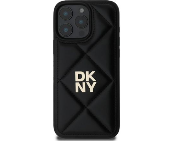 DKNY Quilted Stack Logo Защитный Чехол для Apple iPhone 16 Pro Max Чехлы - альтернативные