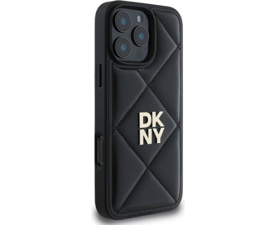 DKNY Quilted Stack Logo Защитный Чехол для Apple iPhone 16 Pro Max Чехлы - альтернативные
