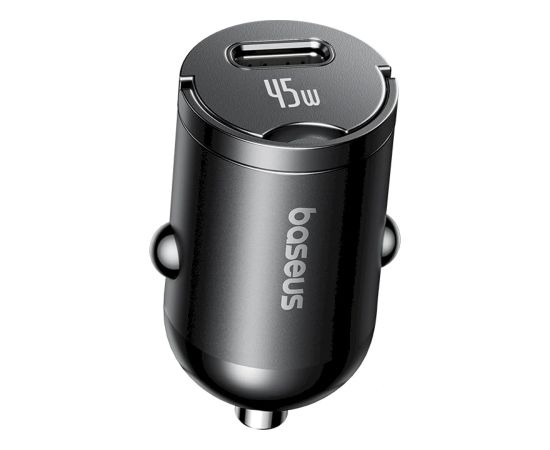 Baseus PrimeTrip VP2 Auto lādētājs 45W USB-C ar 60W USB-C to USB-C kabeli 1m / melna Telefonu lādētāji 12v Automašīnām