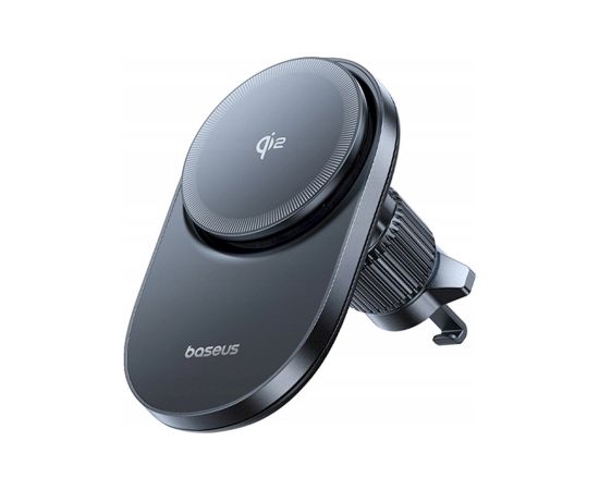 Baseus PrimeTrip VC1 Pro Bezvadu auto lādētājs Qi2 ventilācijas restei / melns Telefonu lādētāji 12v Automašīnām
