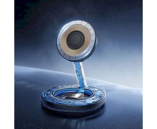 Baseus EnerFill FF11 Складное беспроводное зарядное устройство 15W с сетевым зарядным устройством 20W и кабелем USB-C 1m / чёрная Bezvadu telefonu lādētāji