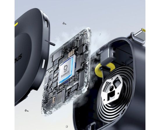 Baseus PrimeTrip VR2 Automašīnas lādētājs 30W ar saritināmu USB-C kabeli / melna Telefonu lādētāji 12v Automašīnām
