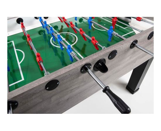 Futbolo stalas Garlando G-500, vientisi strypai, pilkas ąžuolas Novusa galdi un piederumi