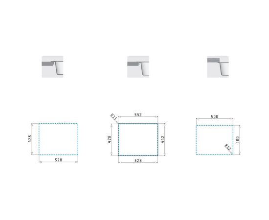 Sink Pyramis Astris 50x40 1B Кухонные раковины