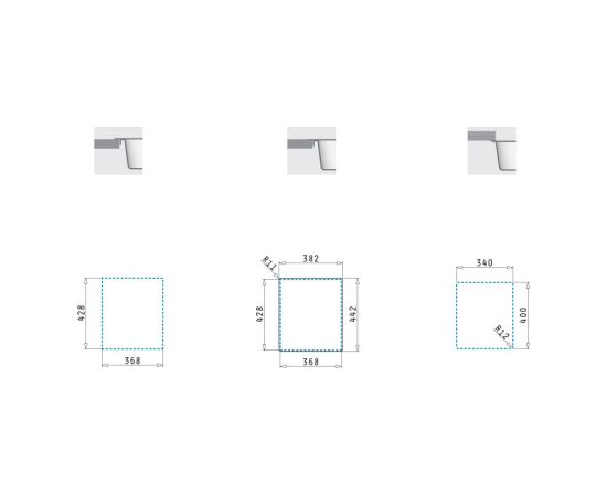Sink Pyramis Astris 34x40 1B Кухонные раковины
