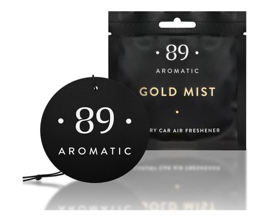 Aromatic89 Gold mist - Hanging paper air freshener Освежитель воздуха в машине
