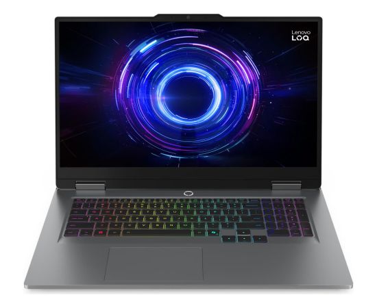Lenovo LOQ 17IRX10 (83JH000XGE) (gray, Intel® Core? i7-14700HX, NVIDIA GeForce RTX 5070, 16 GB DDR5, 512 GB (512 GB SSD), Windows 11 Home) - German - DE Layout Portatīvie datori