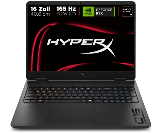 OMEN by HP HyperX OMEN 16-ap1091ng (black, AMD Ryzen 9 8940HX, NVIDIA GeForce RTX 5070, 16 GB DDR5, 1 TB (1 TB SSD), Windows 11 Home) - German - DE Layout Ноутбуки