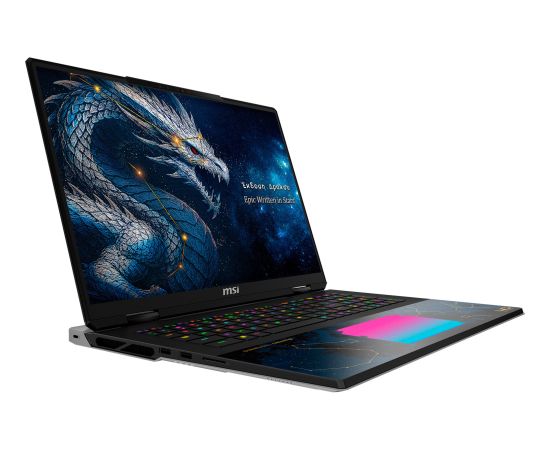 MSI Titan 18 HX Dragon Edition Draco Epic A2WJ-1218 (black, Intel® Core? Ultra 9 290HX Plus, NVIDIA GeForce RTX 5090, 96 GB DDR5, 4 TB (2 TB SSD & 2 TB SSD), Windows 11 Home) - German - DE Layout Portatīvie datori