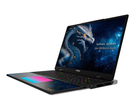 MSI Titan 18 HX Dragon Edition Draco Epic A2WJ-1218 (black, Intel® Core? Ultra 9 290HX Plus, NVIDIA GeForce RTX 5090, 96 GB DDR5, 4 TB (2 TB SSD & 2 TB SSD), Windows 11 Home) - German - DE Layout Portatīvie datori