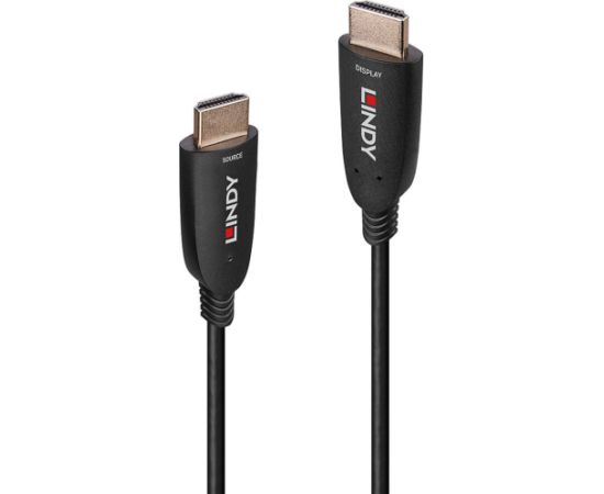 Lindy Fiber Optic Hybrid HDMI 2.1 8K60 Cable (Black, 30 Meters, AOC Cable) HDMI vadi