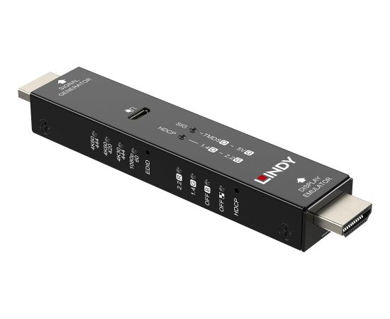 Lindy HDMI 4K60 Signal Generator and Display Emulator (Black) HDMI vadi