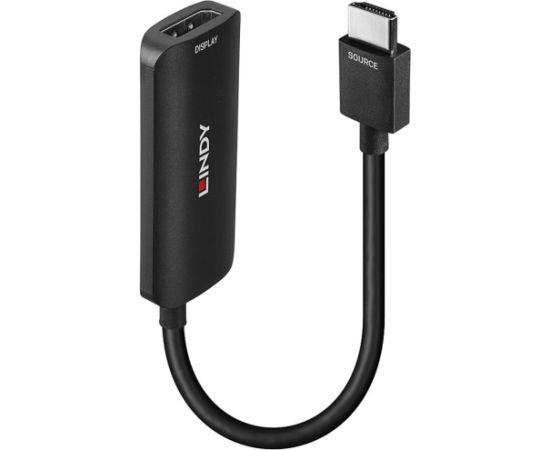 Lindy Converter HDMI 4K80 > DisplayPort 1.4 (black, 16cm) HDMI vadi