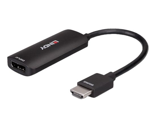 Lindy Converter HDMI 4K80 > DisplayPort 1.4 (black, 16cm) HDMI vadi