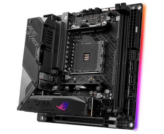 Asus ROG STRIX X570-I GAMING Processor family AMD Processor socket AM4 DDR4 Supported hard disk drive interfaces SATA, M.2 Number of SATA connectors 4 Материнские платы