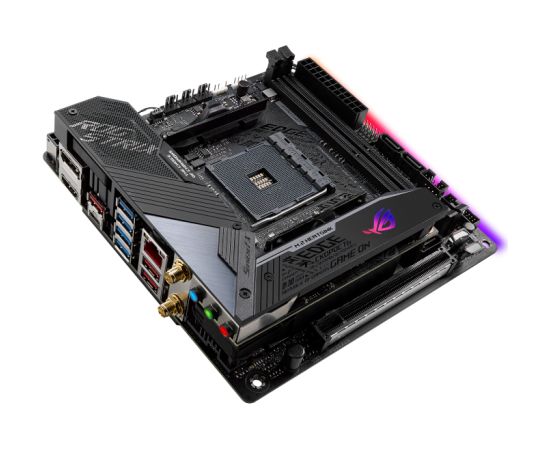 Asus ROG STRIX X570-I GAMING Processor family AMD Processor socket AM4 DDR4 Supported hard disk drive interfaces SATA, M.2 Number of SATA connectors 4 Материнские платы