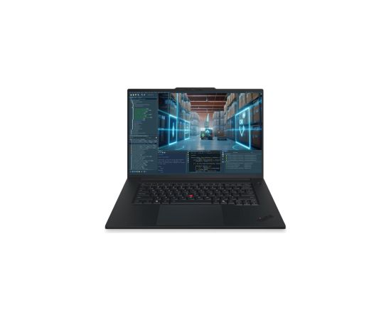 Lenovo P1 G9 Intel ThinkPad Black 16 " IPS WUXGA 1920 x 1200 pixels Anti-glare Intel Core Ultra 7 356H 64 GB LPCAMM2 LPDDR5X Solid-state drive capacity 1000 GB NVIDIA RTX PRO 2000 Blackwell Generation GDDR7 8 GB Windows 11 Pro 802.11be Bluetooth version 5 Portatīvie datori