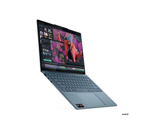Lenovo Yoga Slim 7 14AKP10 AMD Tidal Teal 14 " OLED WUXGA 1920 x 1200 pixels Glossy AMD Ryzen AI 7 350 16 GB Soldered LPDDR5X Solid-state drive capacity 512 GB AMD Radeon 860M Graphics Windows 11 Home 802.11be Bluetooth version 5.4 Keyboard language Engli Portatīvie datori