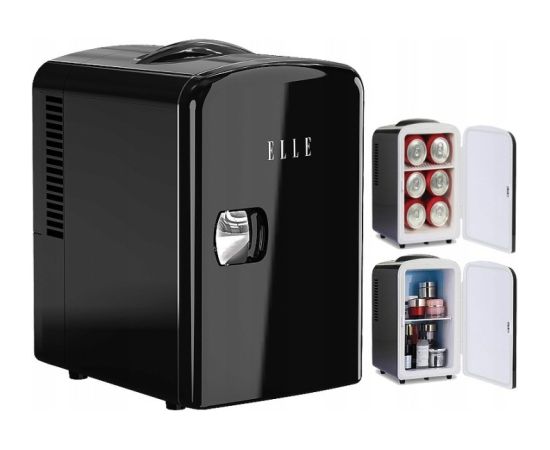 Mini lodówka ELLE Home ESDAF101BKEU 4L czarna Auto ledusskapji termoelektriskie