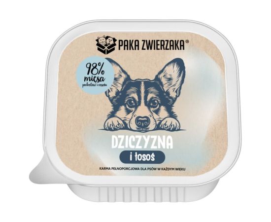 PAKA ZWIERZAKA Game and salmon - wet dog food - 150g Suņu barība