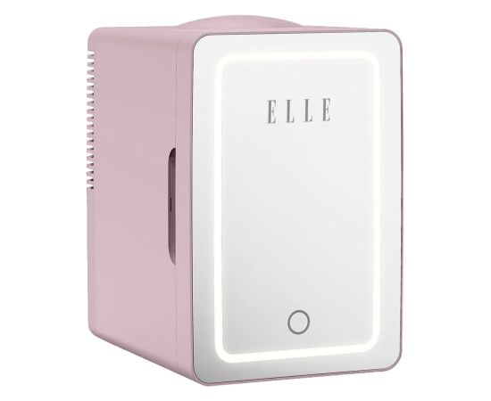 Mini lodówka z lusterkiem do makijażu LED ELLE Home ESDAFX08PUEU 8L fioletowa Auto ledusskapji termoelektriskie