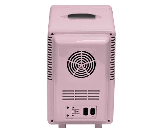 Mini lodówka z lusterkiem do makijażu LED ELLE Home ESDAFX08PUEU 8L fioletowa Auto ledusskapji termoelektriskie