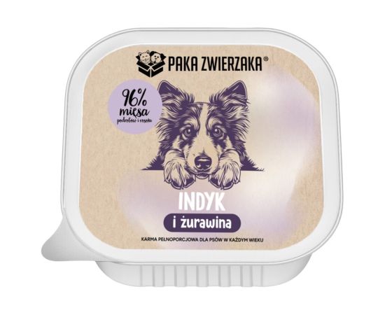 PAKA ZWIERZAKA Turkey and cranberries  - wet dog food - 150g Suņu barība