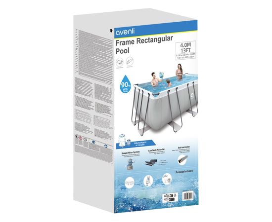 AVENLI grey frame pool, 400x207x122 Akumulatori