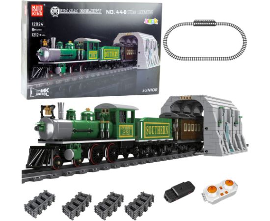 Leantoys Construction Blocks Remote Controlled Steam Train RC Green 1212 pcs. Новости - Детские товары