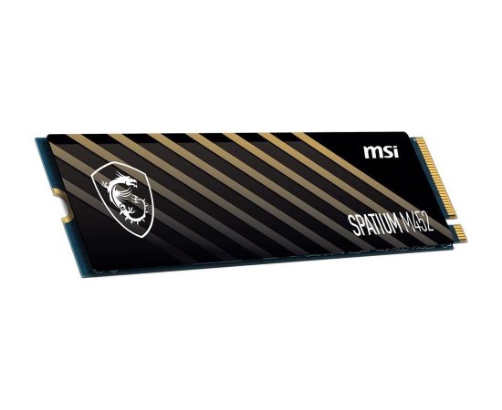 SSD MSI 150xTBW rating MTBF 1500000 h Read speed 3600 MB/s Write speed 3100 MB/s NVMe Yes PCI Express 4.0 M.2 500 GB SPATIUM M452 S78-440K210-P83 SSD Cietie Diski (Solid state drive)
