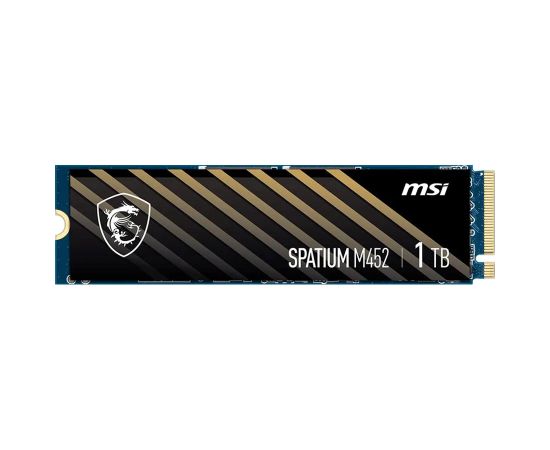 SSD MSI 300xTBW rating MTBF 1500000 h Read speed 3600 MB/s Write speed 3100 MB/s NVMe Yes PCI Express 4.0 M.2 1000 GB SPATIUM M452 S78-440L970-P83 SSD Cietie Diski (Solid state drive)