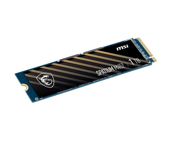 SSD MSI 300xTBW rating MTBF 1500000 h Read speed 3600 MB/s Write speed 3100 MB/s NVMe Yes PCI Express 4.0 M.2 1000 GB SPATIUM M452 S78-440L970-P83 SSD Cietie Diski (Solid state drive)