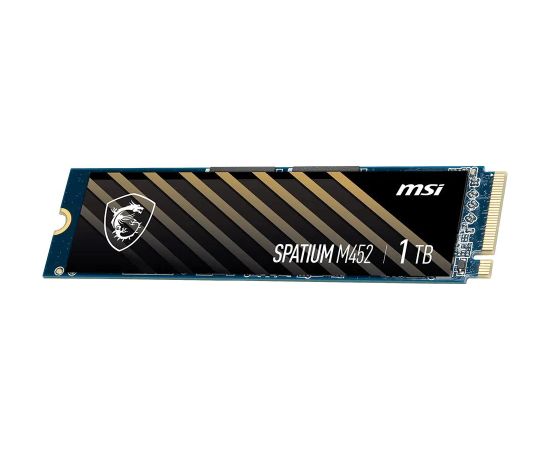 SSD MSI 300xTBW rating MTBF 1500000 h Read speed 3600 MB/s Write speed 3100 MB/s NVMe Yes PCI Express 4.0 M.2 1000 GB SPATIUM M452 S78-440L970-P83 SSD Cietie Diski (Solid state drive)