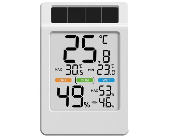 Rainpoint BALDRTHERM B0590TH-V6 Solar-Powered Thermohygrometer with a Large Screen Citi virtuves piederumi