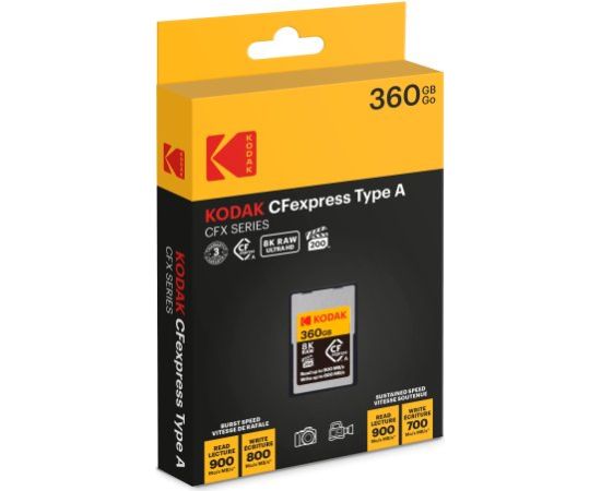 Kodak CFexpress Type A 360GB EKMCFXA360GK Atmiņas kartes micro SD SDHC