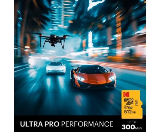 Kodak MicroSDXC 128GB UHS-II U3 A1 V60 Ultra Pro Atmiņas kartes micro SD SDHC