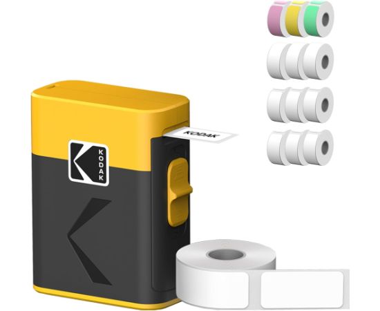 Kodak M50 Label Era Instant Label Printer Cartridge Bundle ( + 13 Rolls) Yellow Moment Foto Kameras