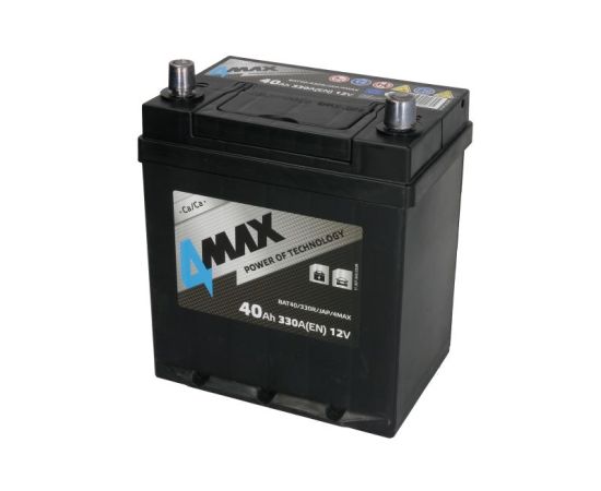 Akumulators 4MAX 40Ah/330A (Labais+) 187x140x225 B01 Akumulatori