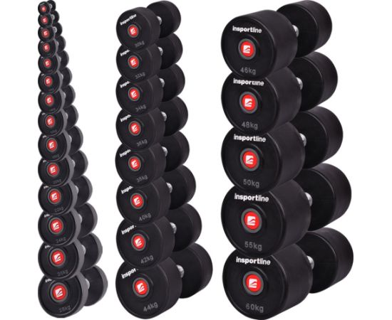 inSPORTline PRO 16 kg gumijota hantele Svaru ripas un stieņi