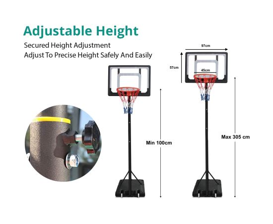 Mobils basketbola grozs Bilaro Dallas 97x57cm Basketbolam