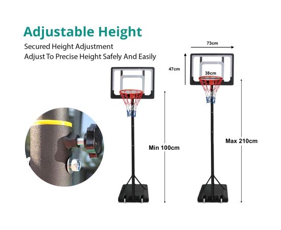 Mobils basketbola grozs Bilaro Dallas Mini 73x47cm Basketbolam