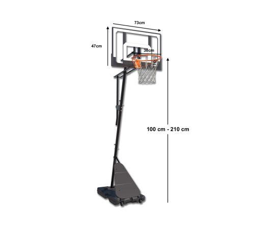 Mobils basketbola grozs Bilaro Austin Mini 73x49cm Basketbolam