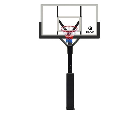 Iebetonējams basketbola statīvs Bilaro Tucson 152x90cm, 10mm rūdīts stikls ar aizsargu Для баскетбола