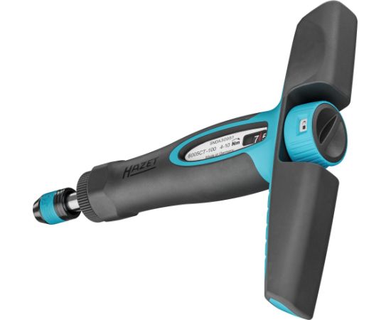 Hazet torque screwdriver 6005CT-100 black/blue, 4 - 10 Nm, 1/4" bit holder, T-handle Jaunumi -Dārzam