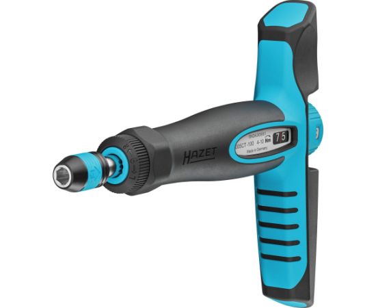 Hazet torque screwdriver 6005CT-100 black/blue, 4 - 10 Nm, 1/4" bit holder, T-handle Jaunumi -Dārzam